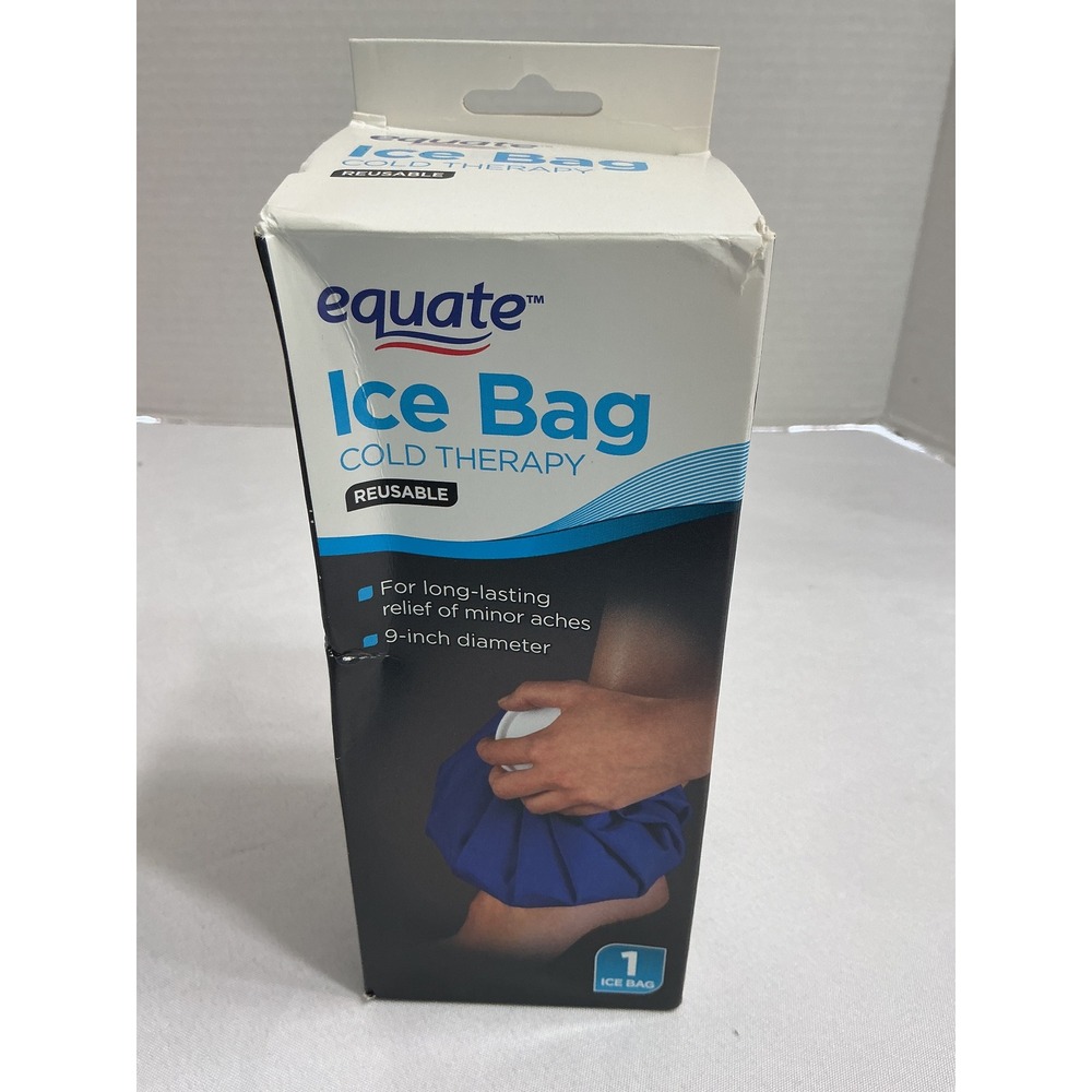 Equate Reusable Ice Bag Cold Therapy 9 Inch Blue for Pain Relief Swelling